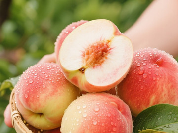 新鲜现摘水蜜桃创意摄影高清美图8张