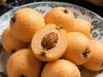 新鲜现摘枇杷创意摄影高清美图