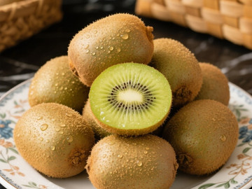 新鲜现摘猕猴桃创意摄影高清美图