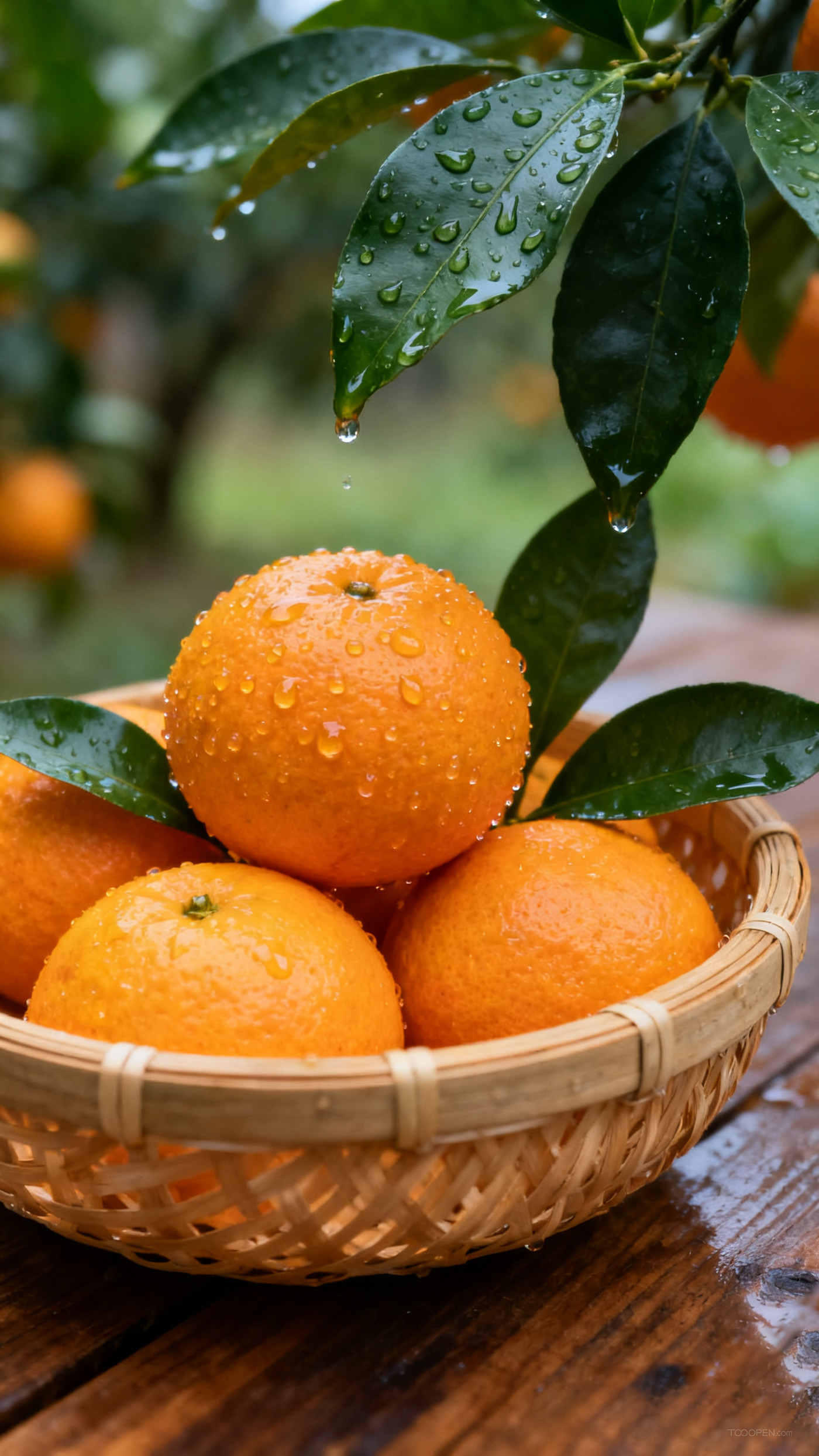 新鲜现摘橙子创意摄影高清美图-02