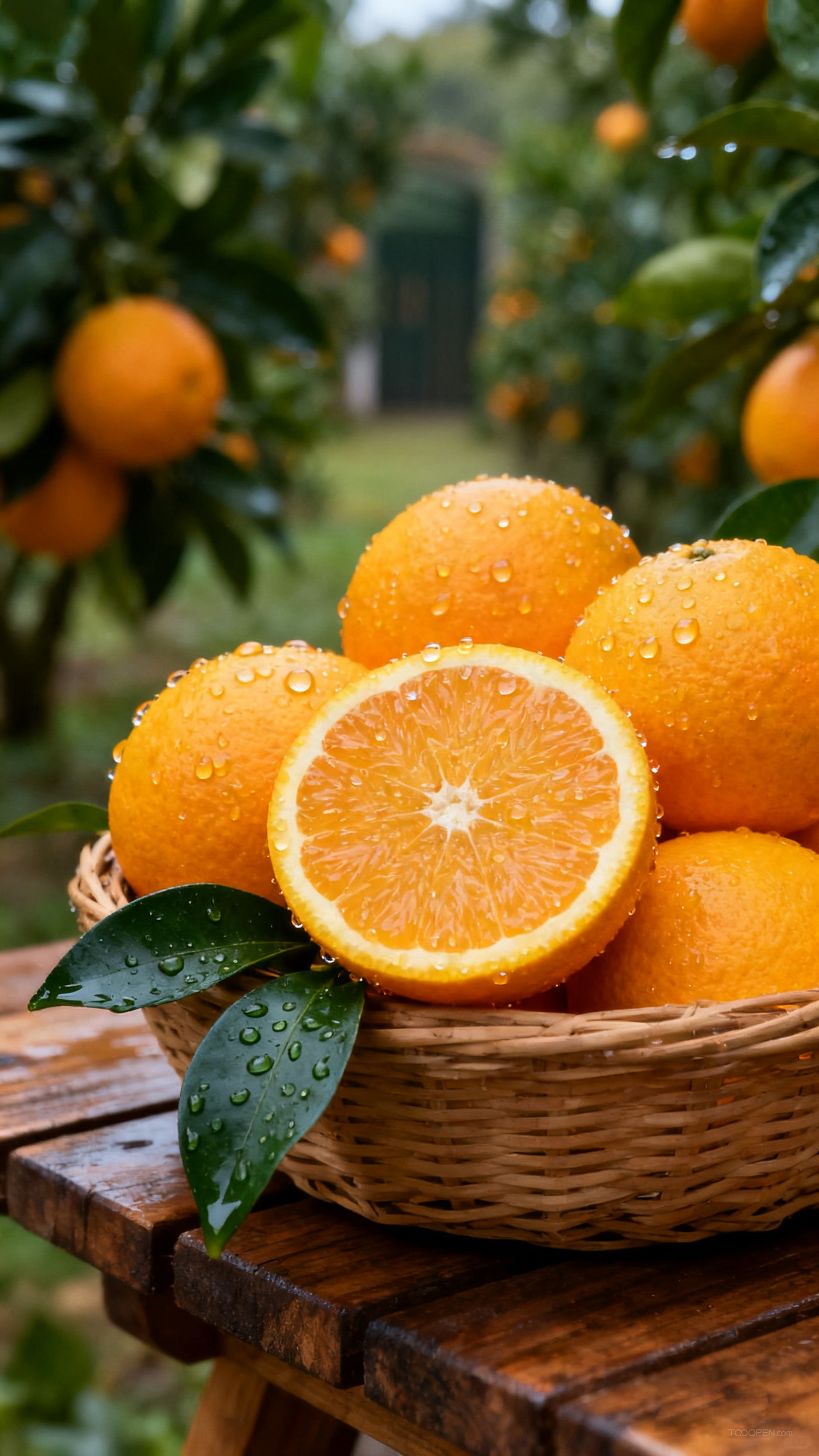 新鲜现摘橙子创意摄影高清美图-06