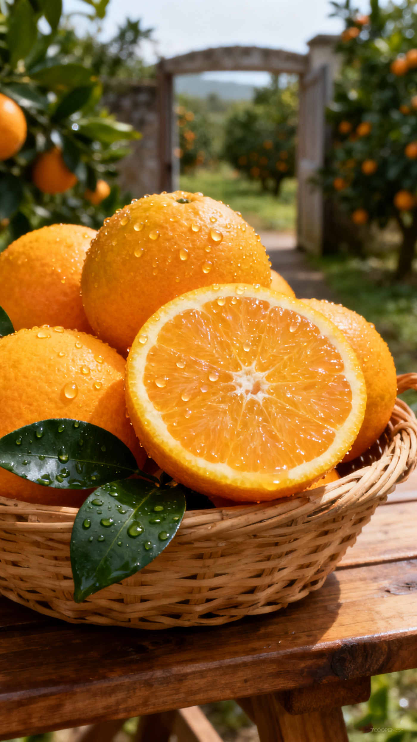 新鲜现摘橙子创意摄影高清美图-07