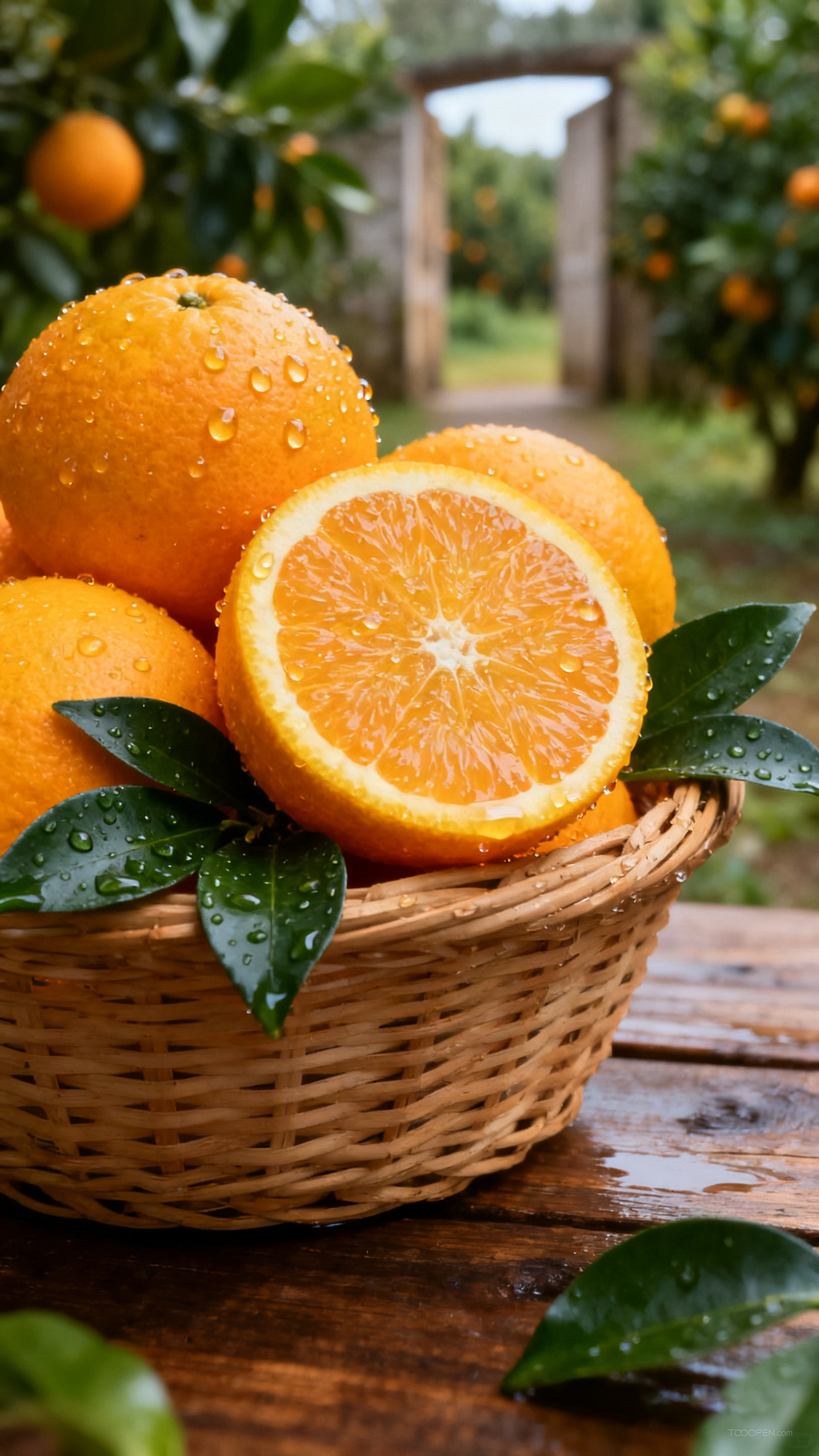 新鲜现摘橙子创意摄影高清美图-08