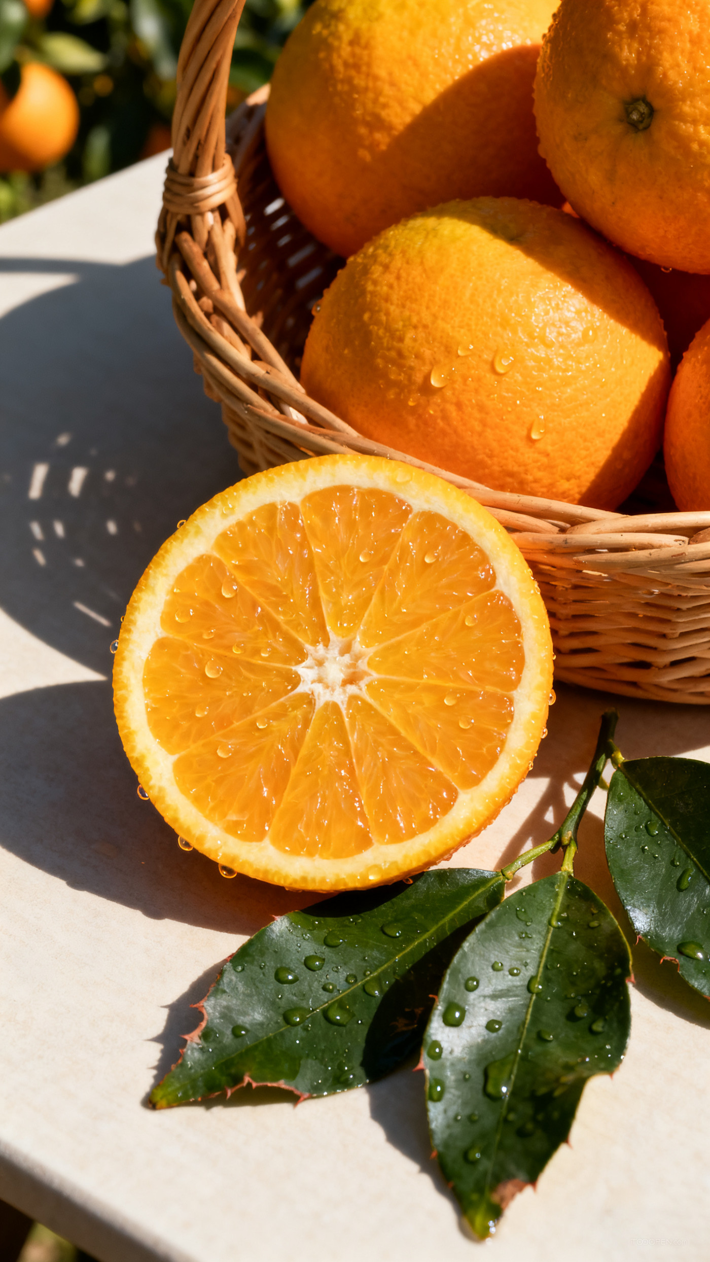 新鲜现摘橙子创意摄影高清美图-10