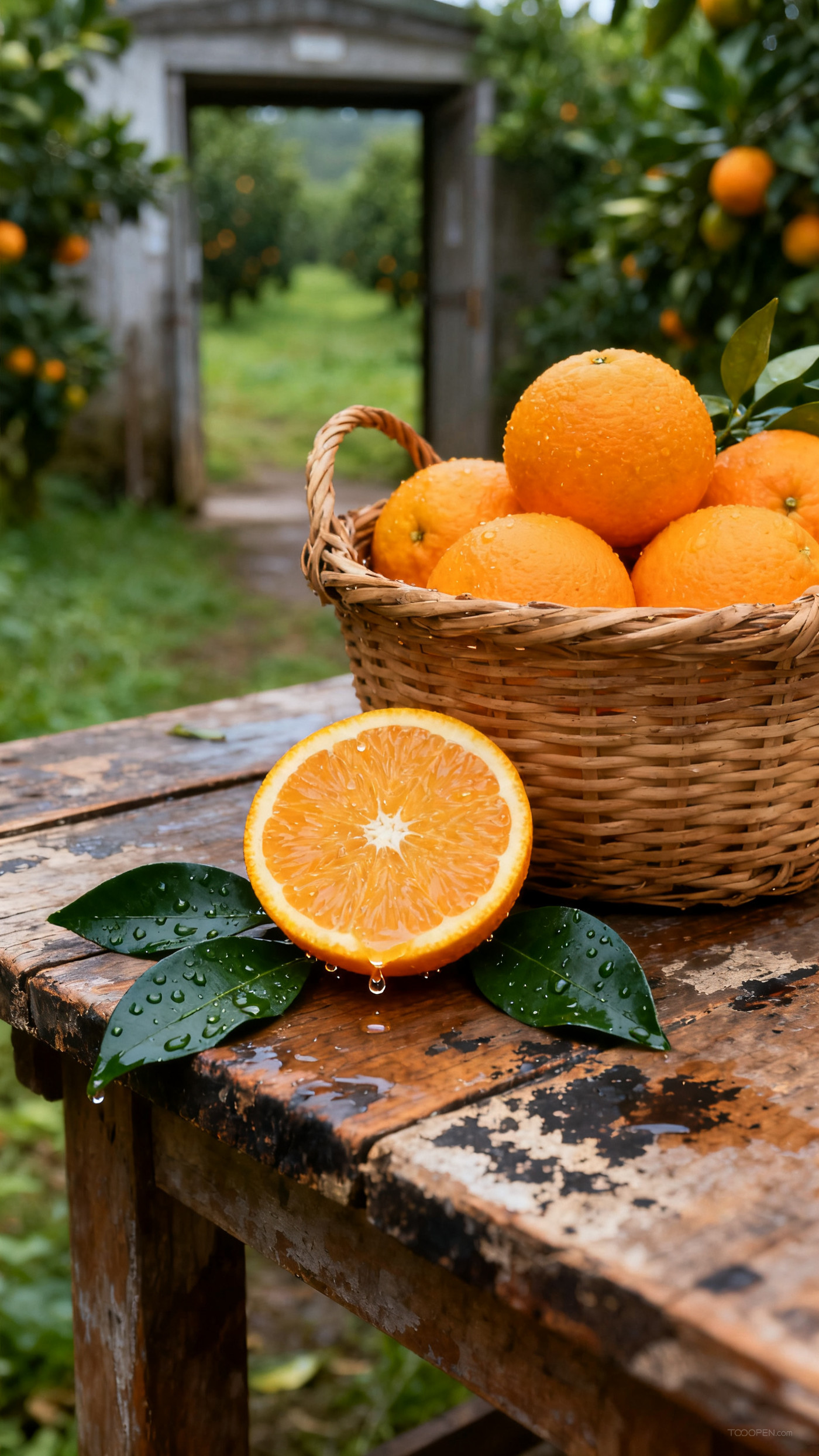 新鲜现摘橙子创意摄影高清美图-12