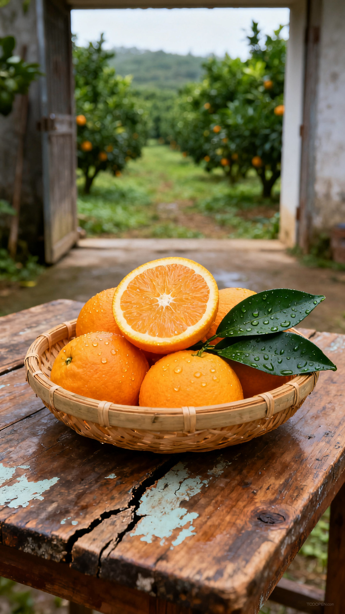 新鲜现摘橙子创意摄影高清美图-13