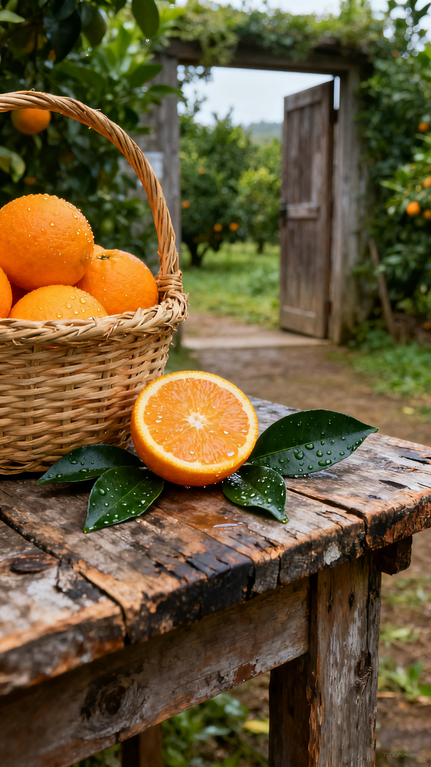 新鲜现摘橙子创意摄影高清美图-14