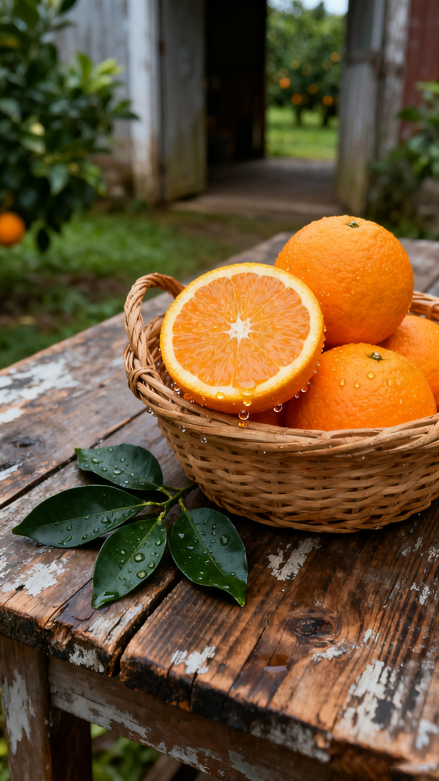 新鲜现摘橙子创意摄影高清美图-15