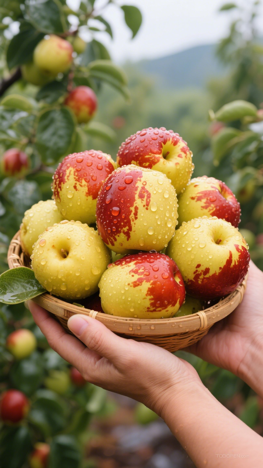 新鲜现摘冬枣创意摄影高清美图-04