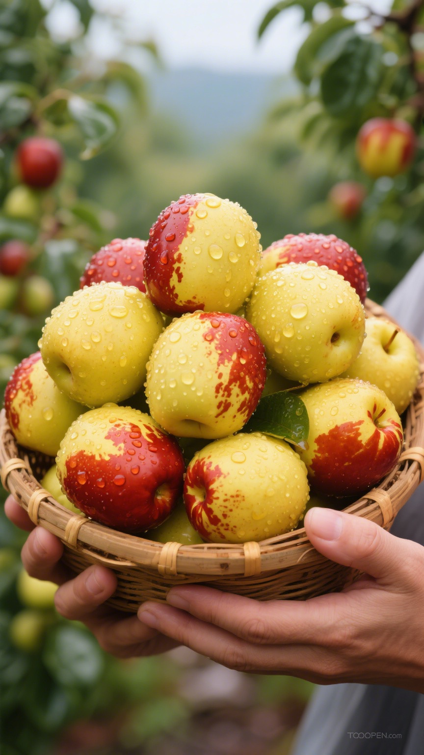 新鲜现摘冬枣创意摄影高清美图-10