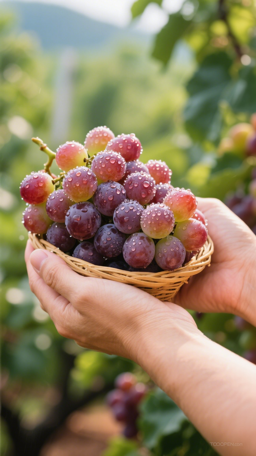 新鲜现摘葡萄创意摄影高清美图-08