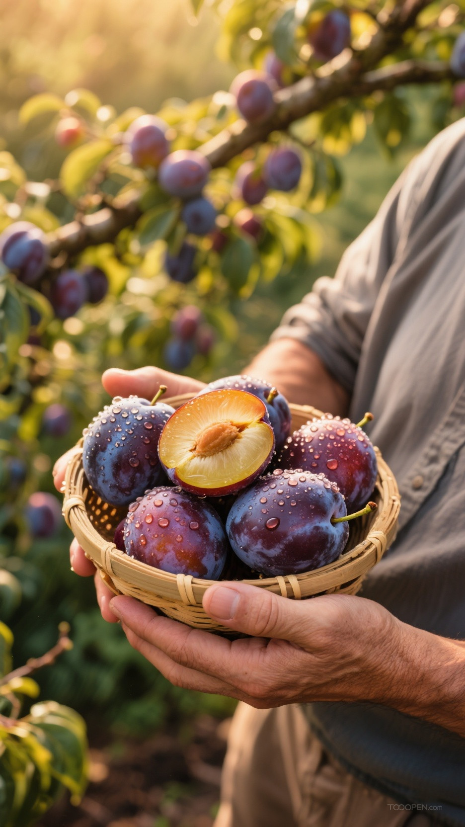 新鲜现摘西梅创意摄影高清美图-08