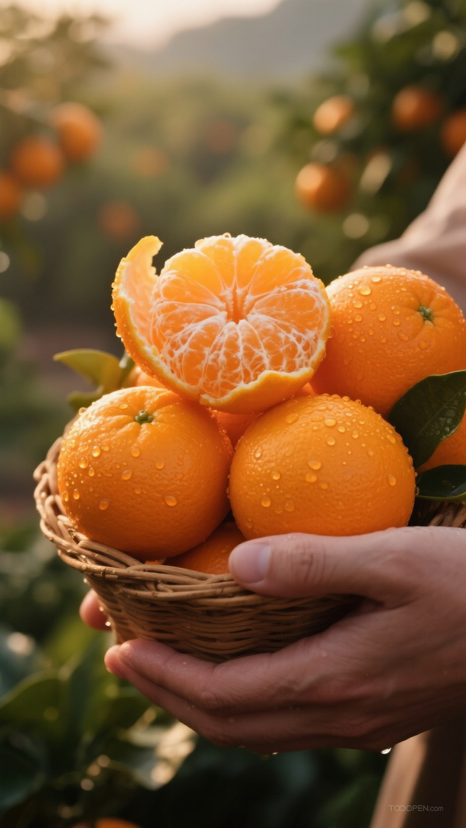 新鲜现摘橘子创意摄影高清美图-09