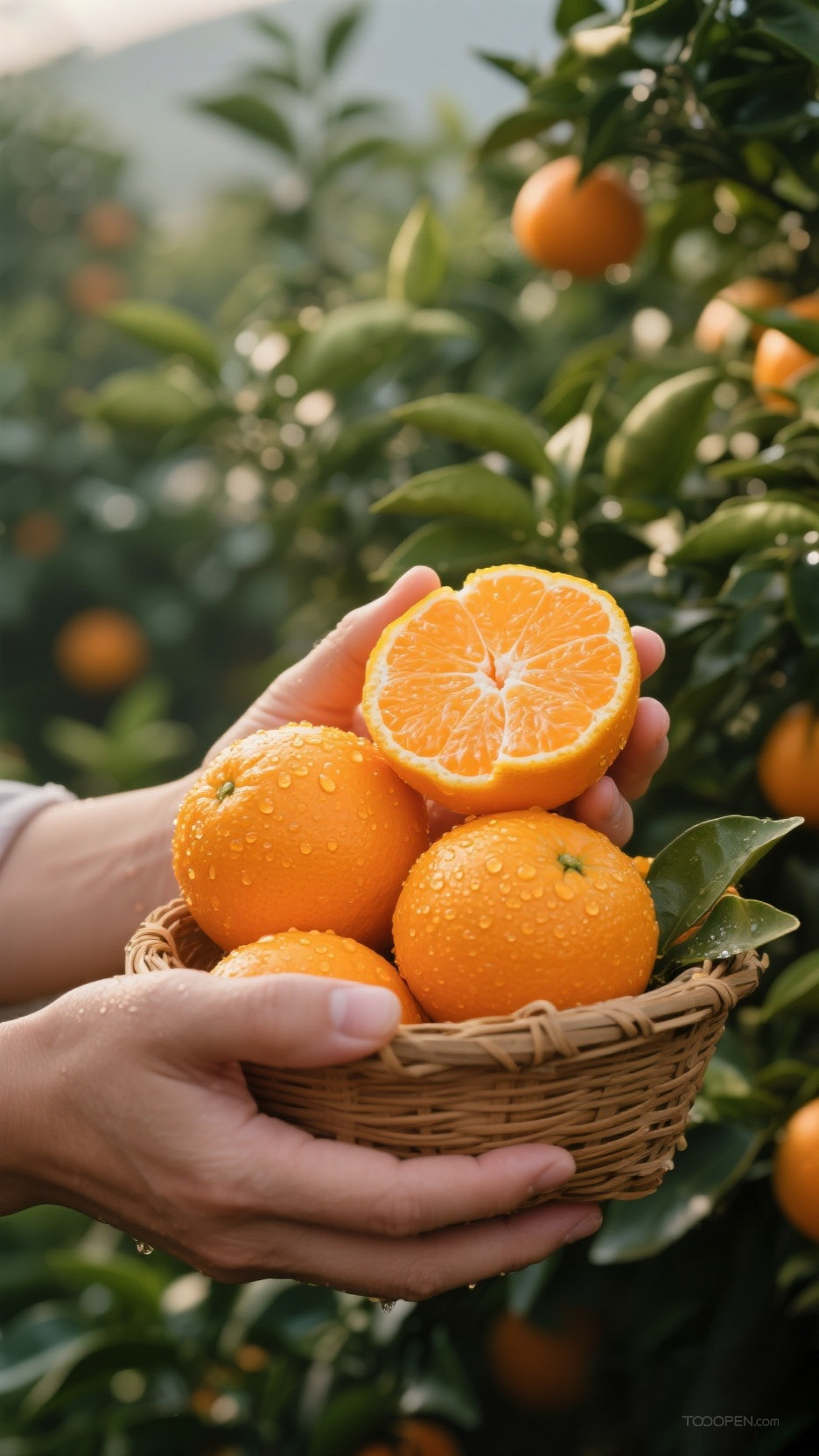 新鲜现摘橘子创意摄影高清美图-10