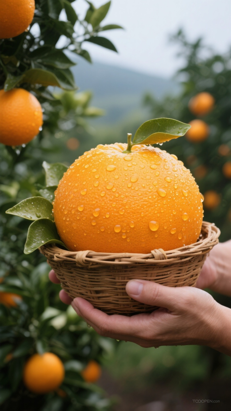 新鲜现摘橙子创意摄影高清美图-05