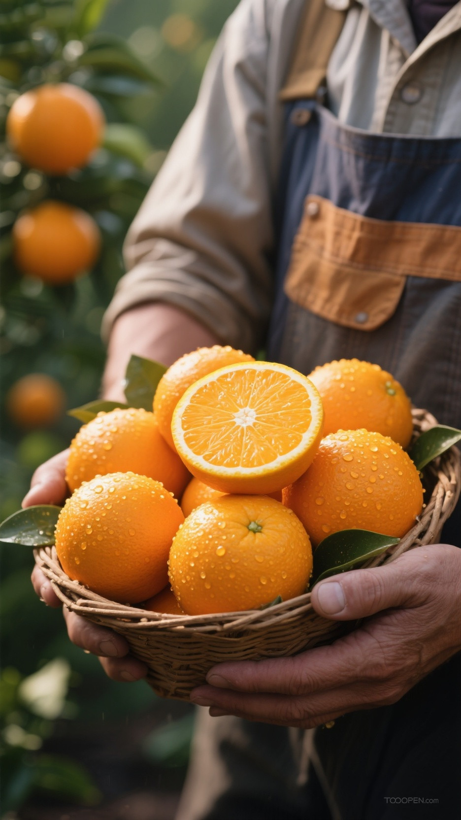 新鲜现摘橙子创意摄影高清美图-07