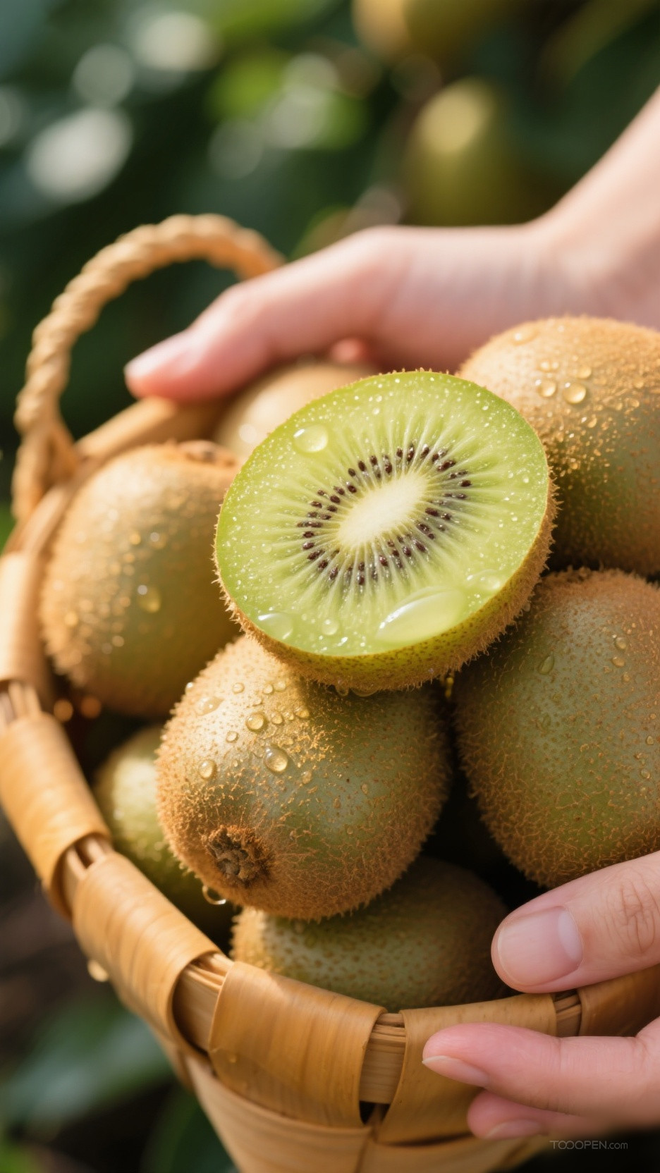 新鲜现摘猕猴桃创意摄影高清美图-05