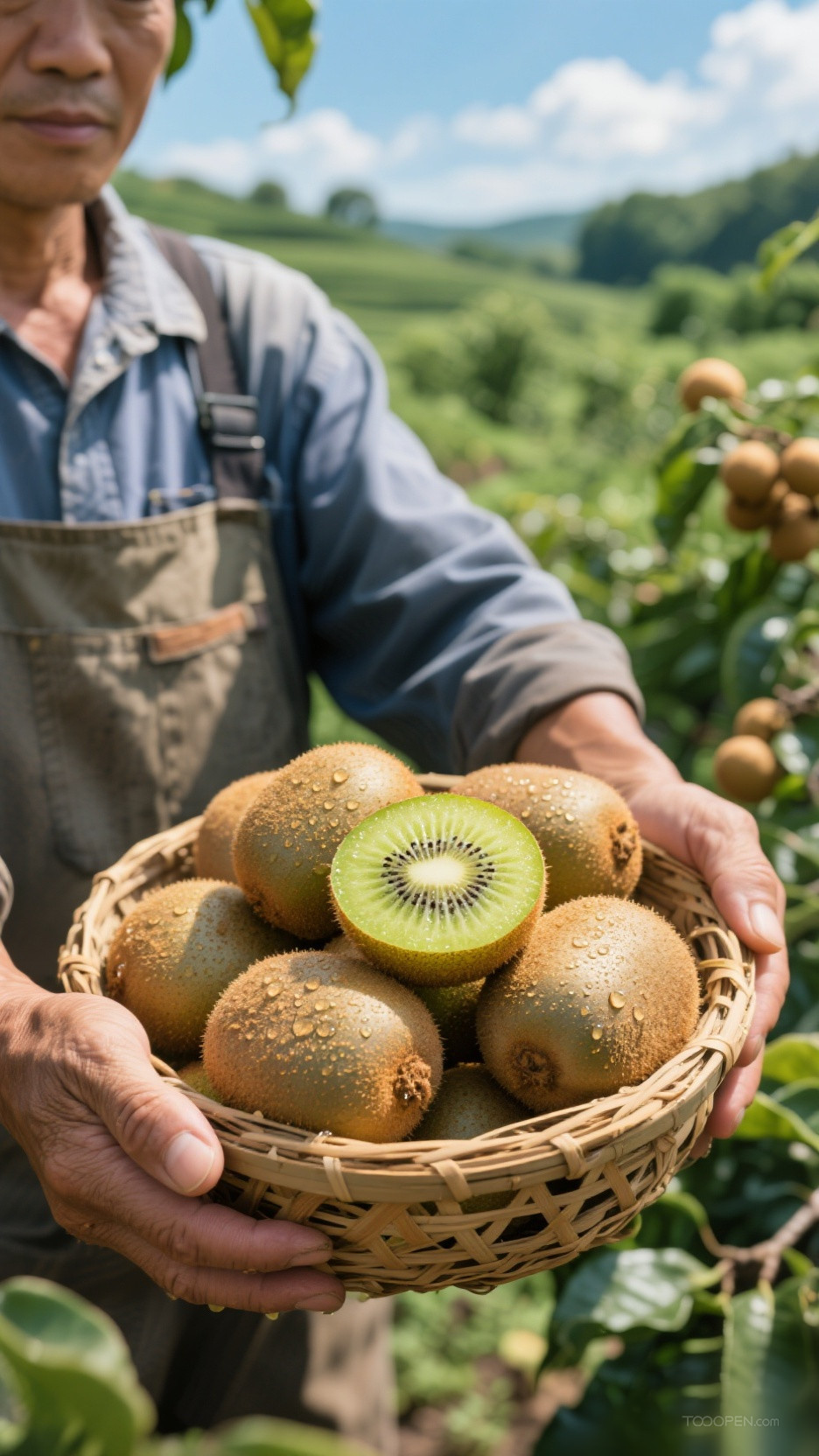 新鲜现摘猕猴桃创意摄影高清美图-06