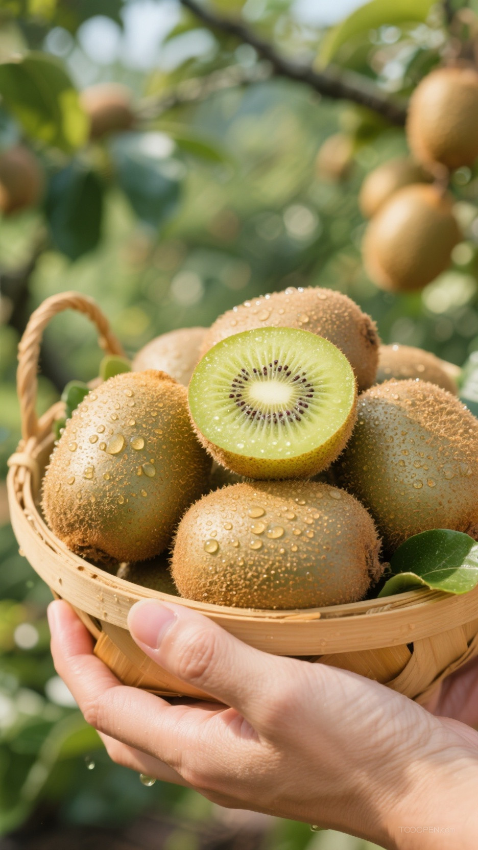 新鲜现摘猕猴桃创意摄影高清美图-07