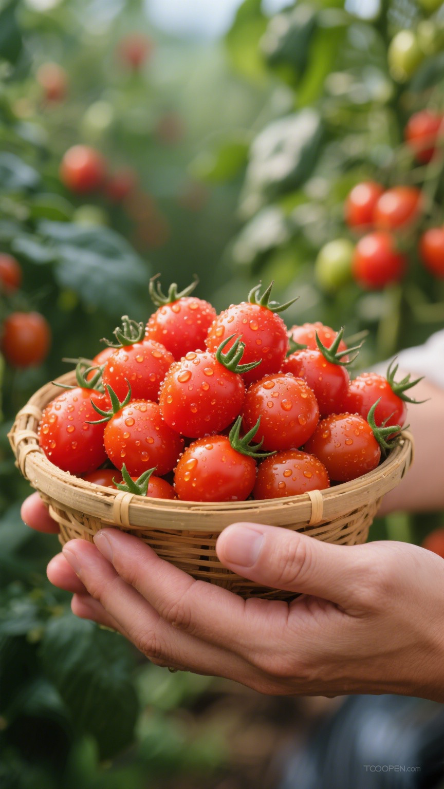 新鲜现摘圣女果创意摄影高清美图-10