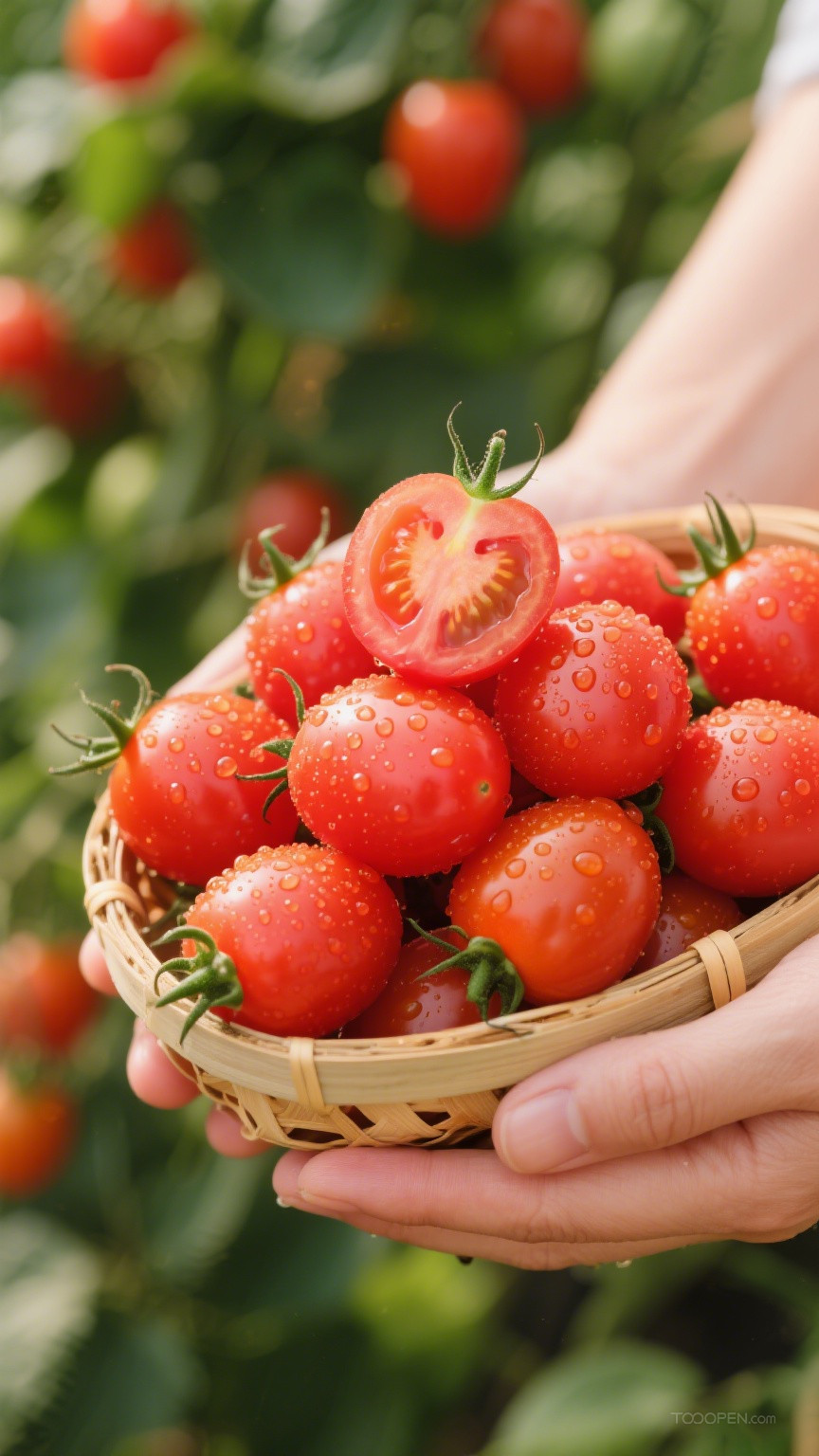 新鲜现摘圣女果创意摄影高清美图-11