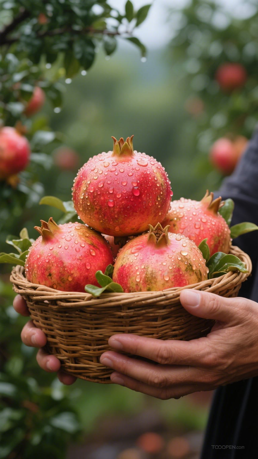 新鲜现摘石榴创意摄影高清美图-11