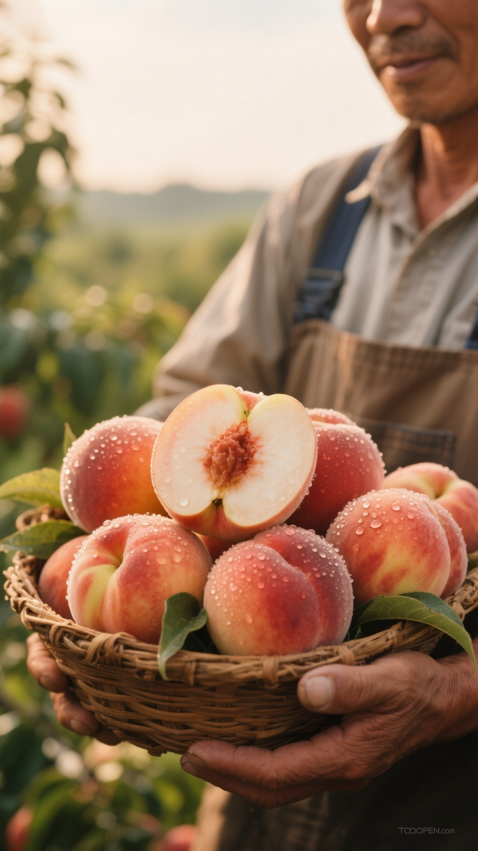 新鲜现摘水蜜桃创意摄影高清美图8张-02