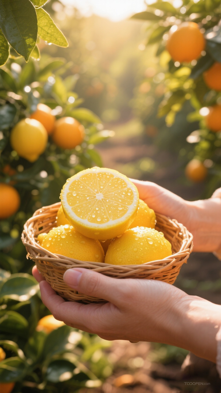 新鲜现摘柠檬创意摄影高清美图-03