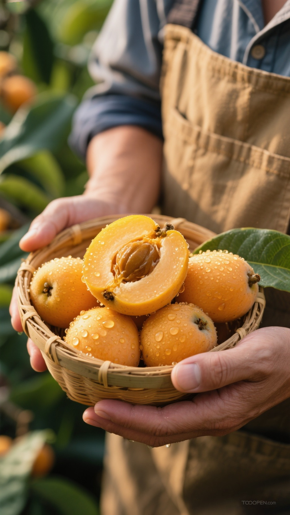 新鲜现摘枇杷创意摄影高清美图-13