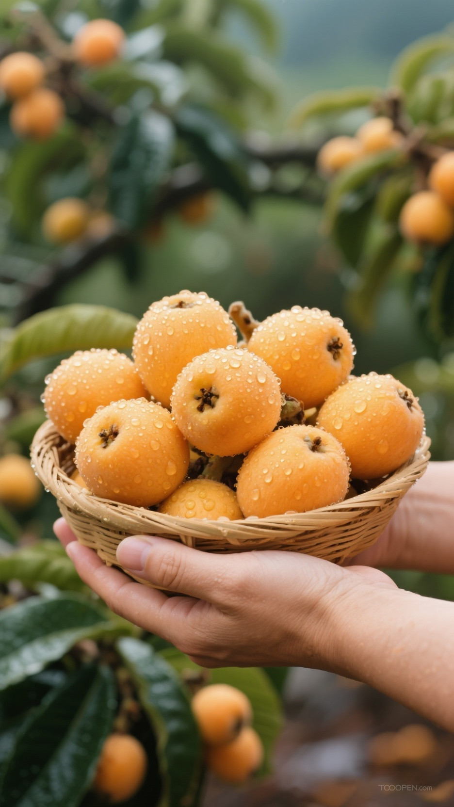 新鲜现摘枇杷创意摄影高清美图-14