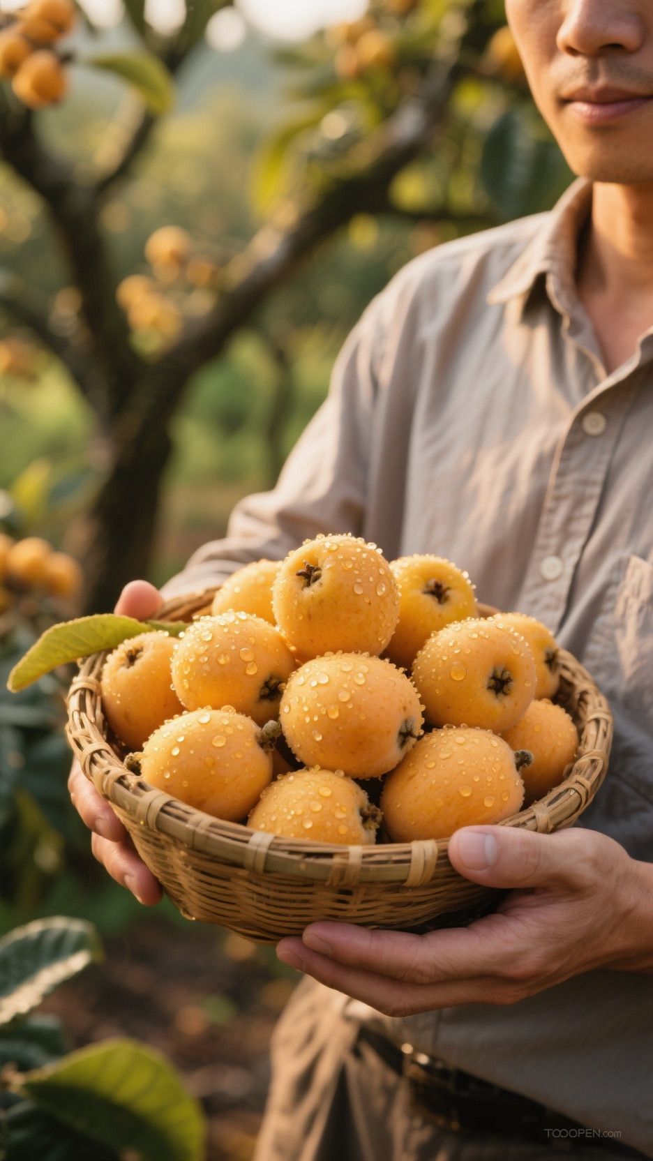 新鲜现摘枇杷创意摄影高清美图-16