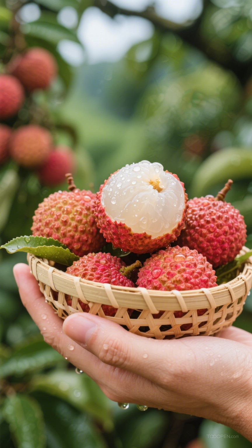 新鲜现摘荔枝创意摄影高清美图-10