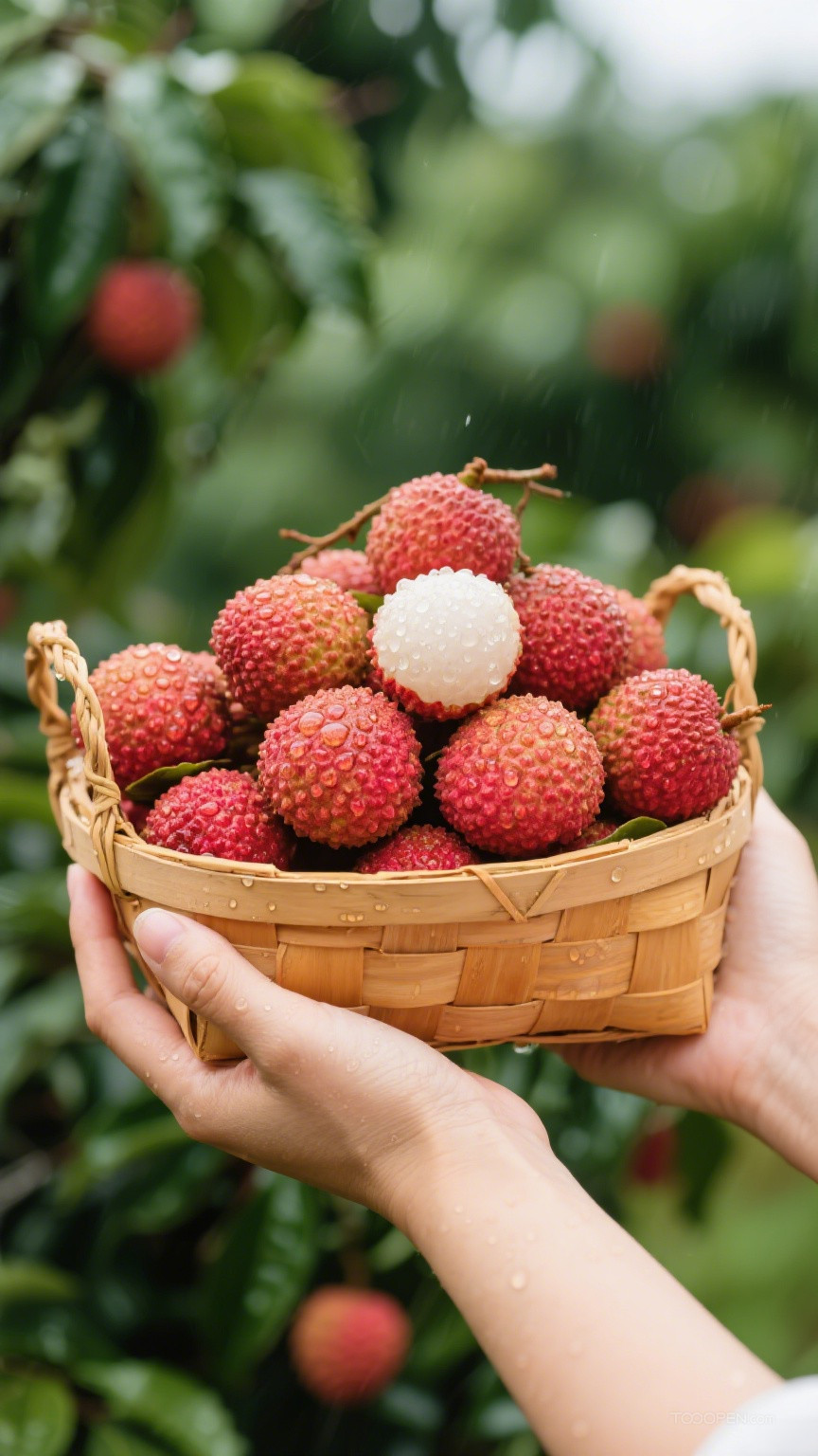 新鲜现摘荔枝创意摄影高清美图-11