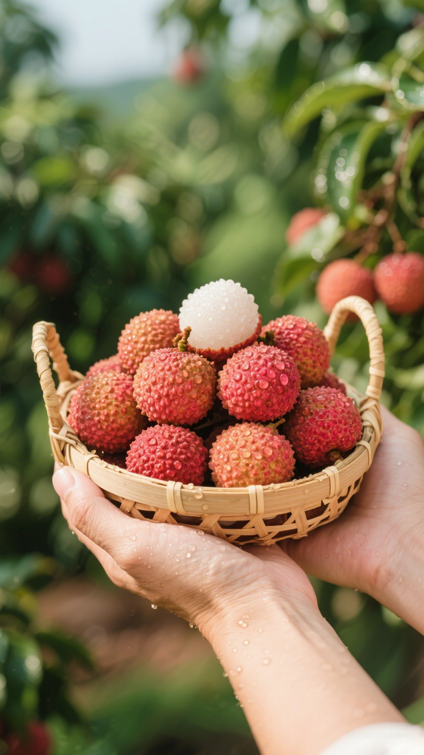 新鲜现摘荔枝创意摄影高清美图-14