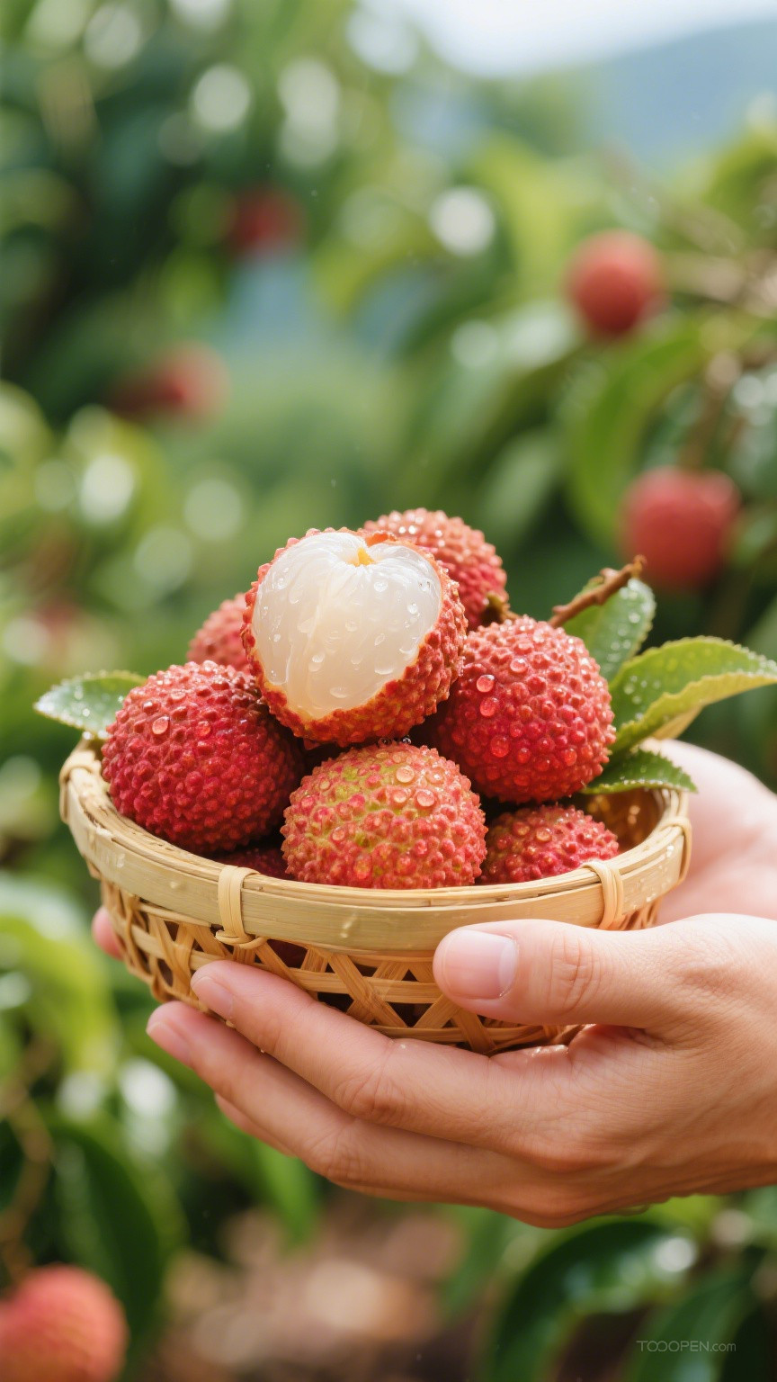 新鲜现摘荔枝创意摄影高清美图-15