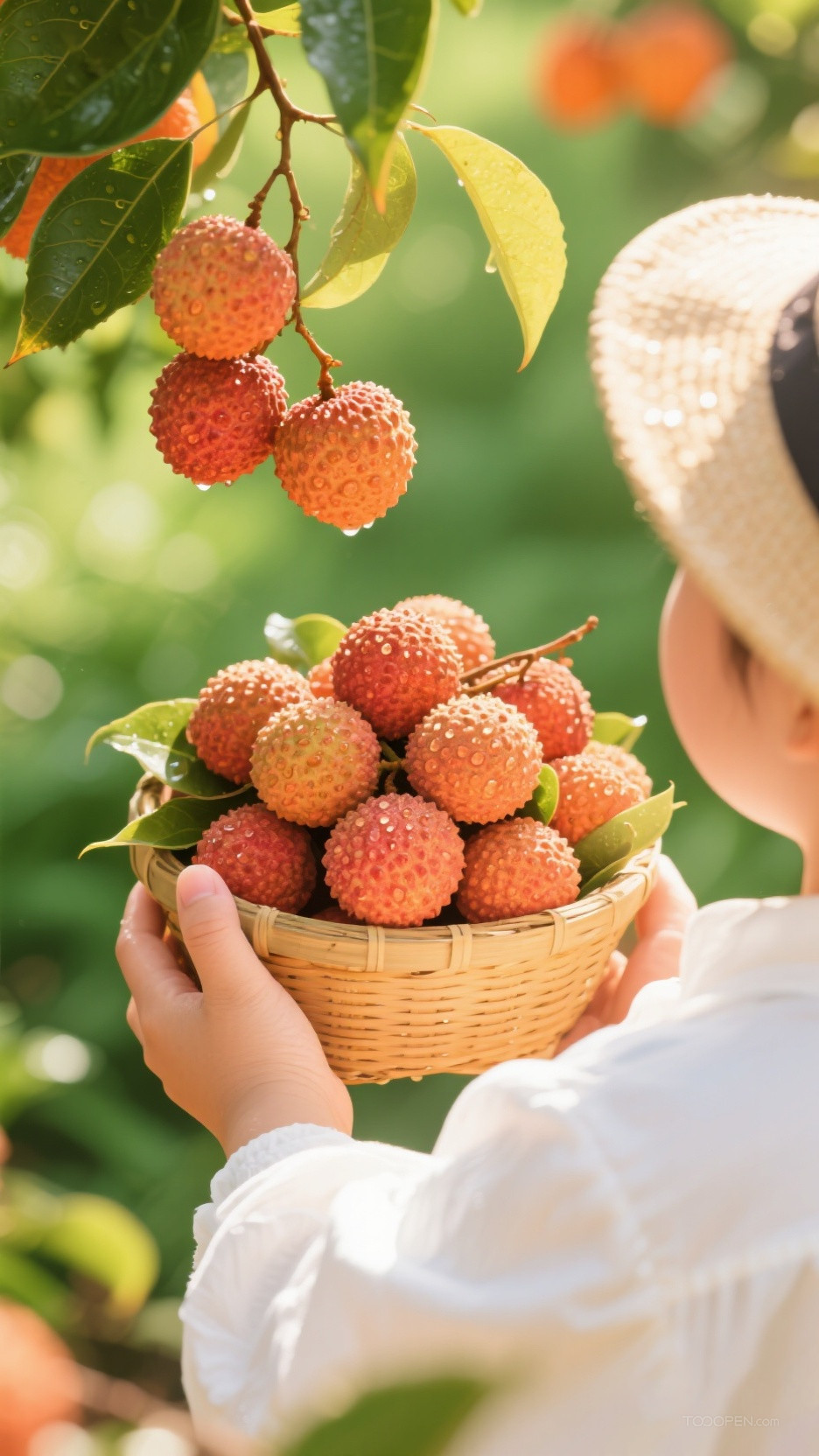 新鲜现摘荔枝创意摄影高清美图-16