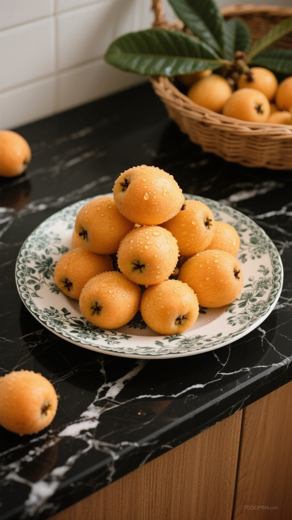 新鲜现摘枇杷创意摄影高清美图-04