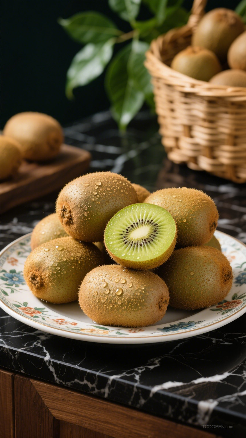 新鲜现摘猕猴桃创意摄影高清美图-08