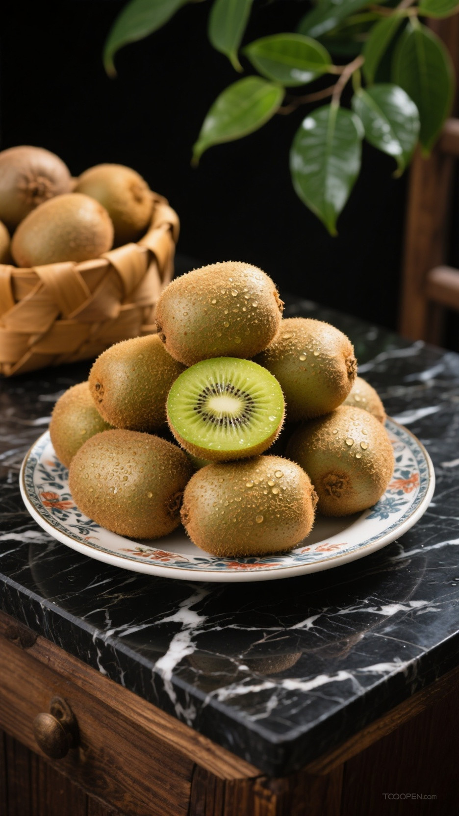 新鲜现摘猕猴桃创意摄影高清美图-12