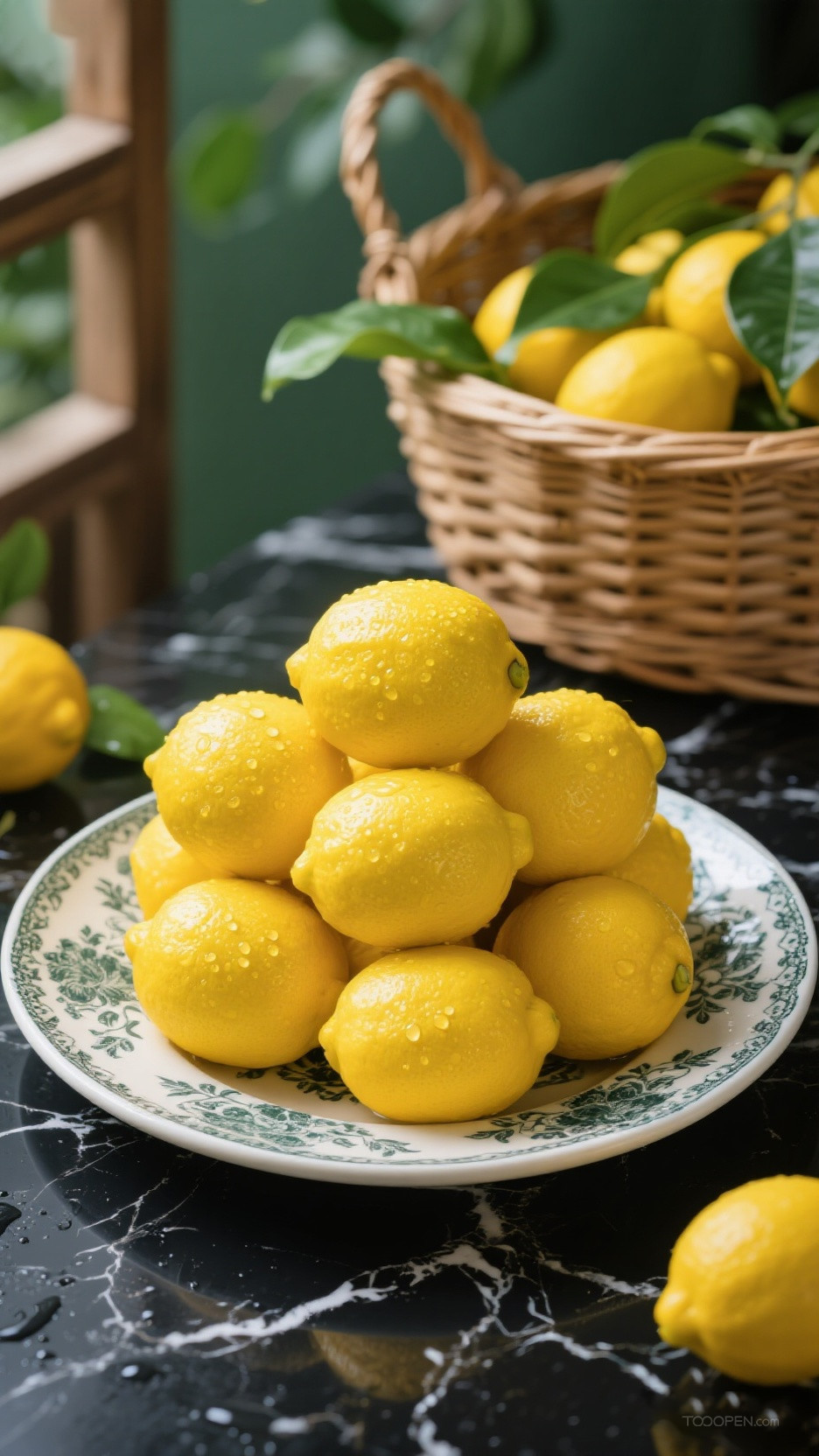 新鲜现摘柠檬创意摄影高清美图-07