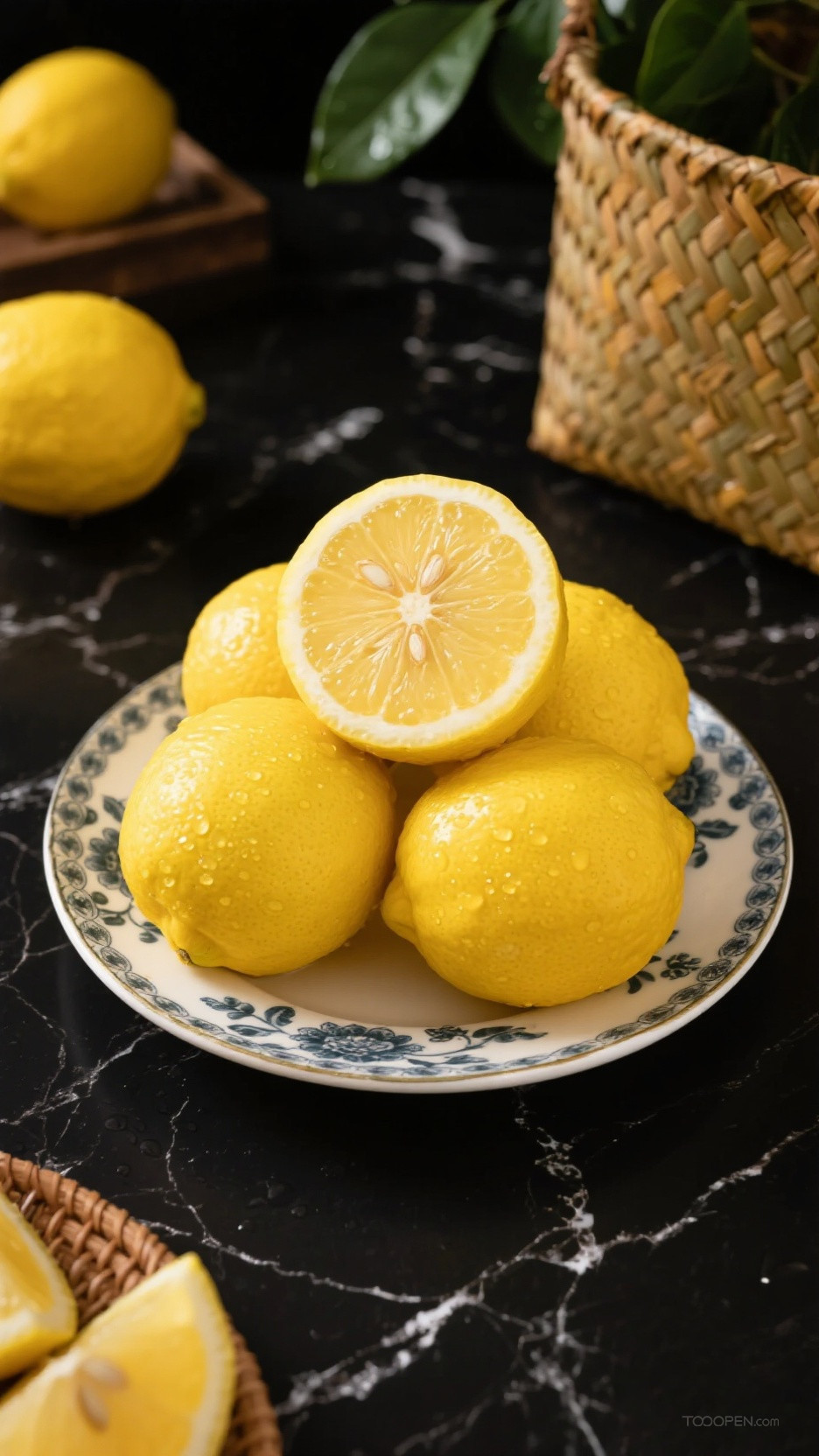 新鲜现摘柠檬创意摄影高清美图-12