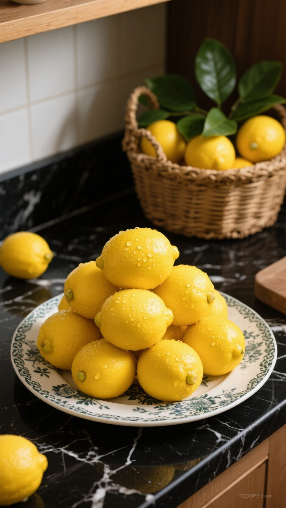 新鲜现摘柠檬创意摄影高清美图-15