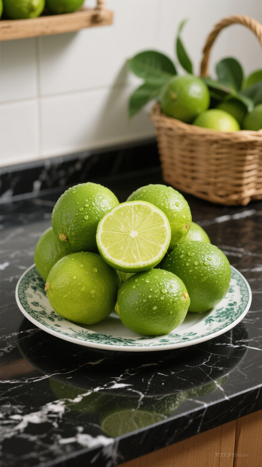 新鲜现摘柠檬创意摄影高清美图-23