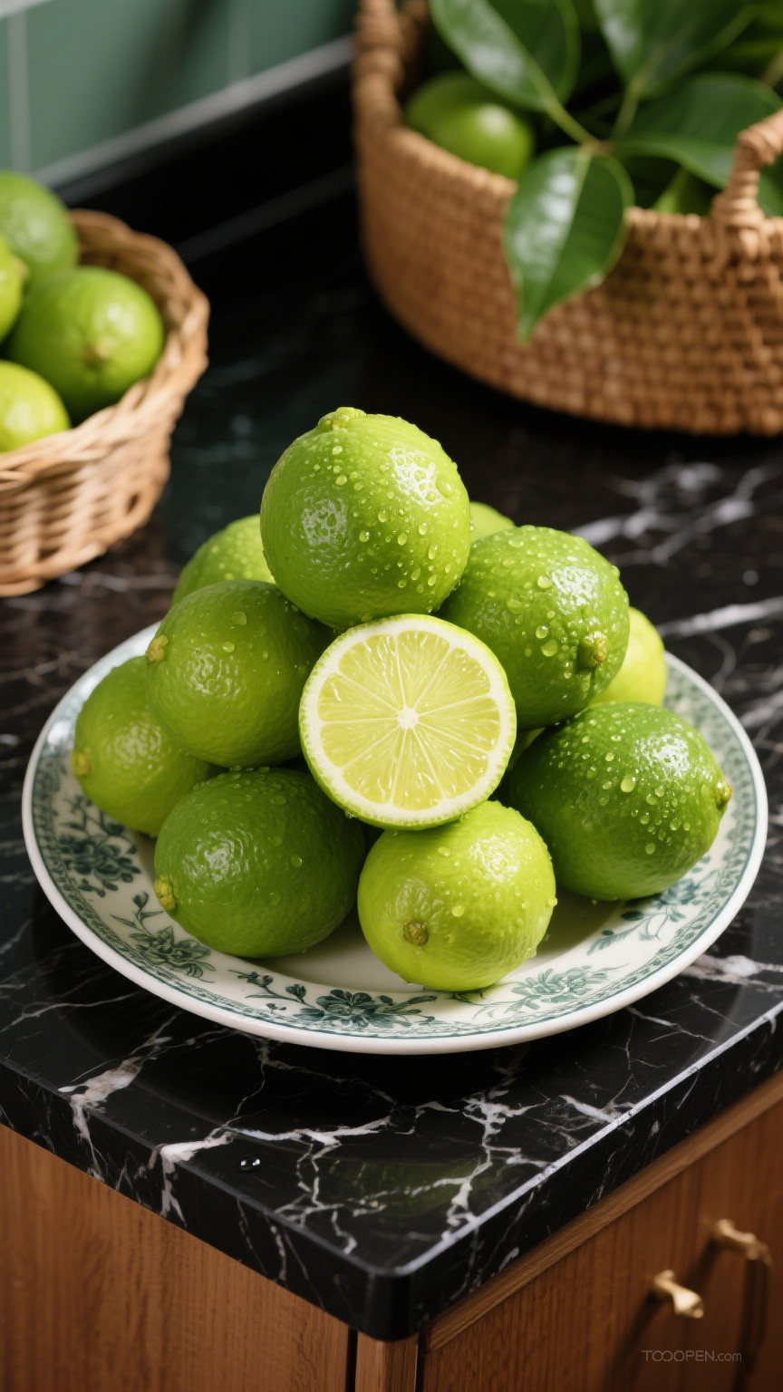 新鲜现摘柠檬创意摄影高清美图-25