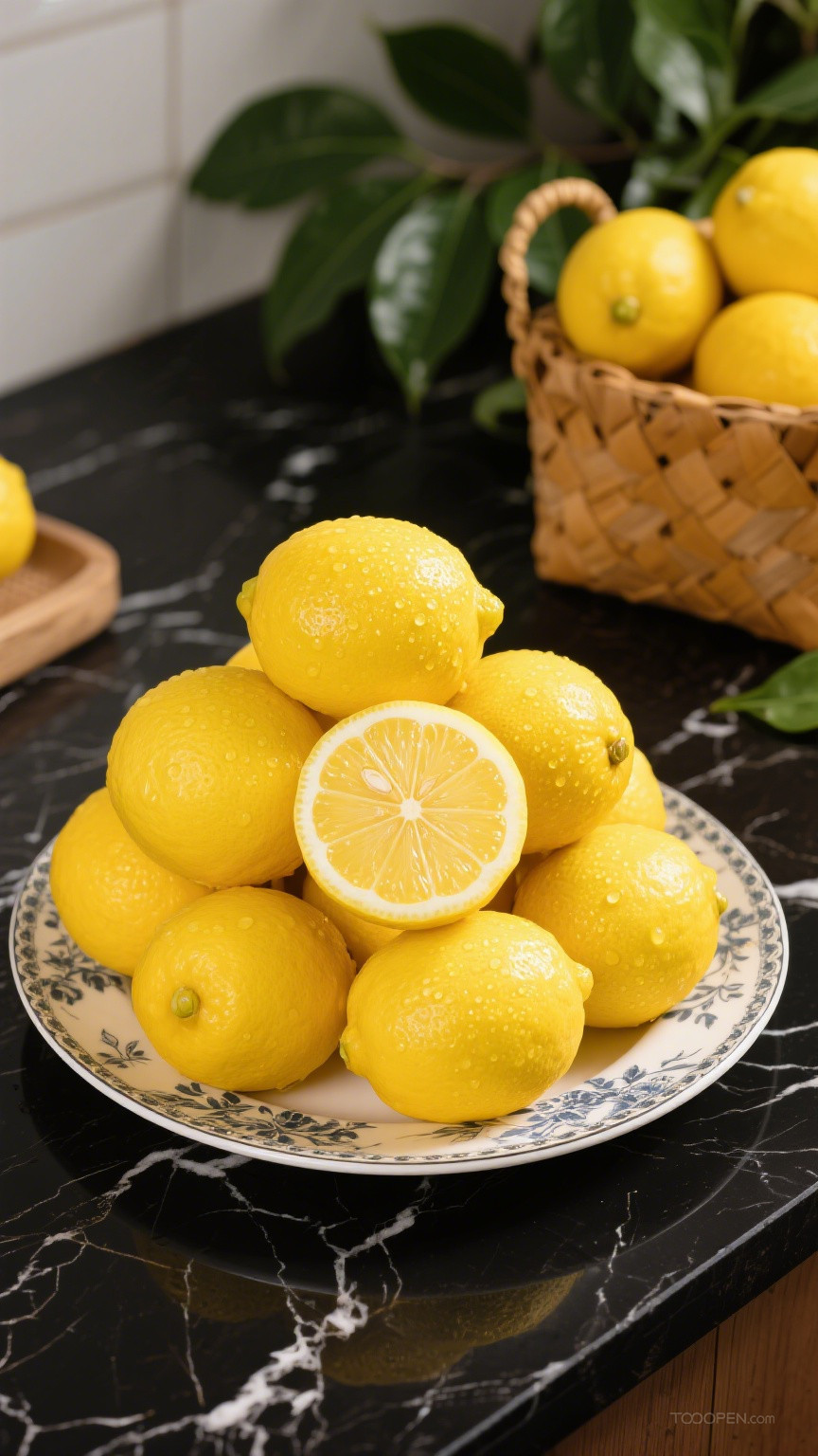 新鲜现摘柠檬创意摄影高清美图-26