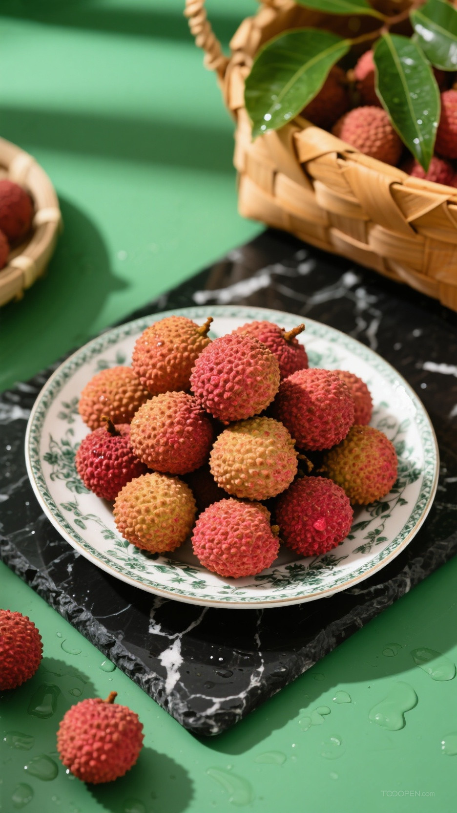 新鲜现摘荔枝创意摄影高清美图-06