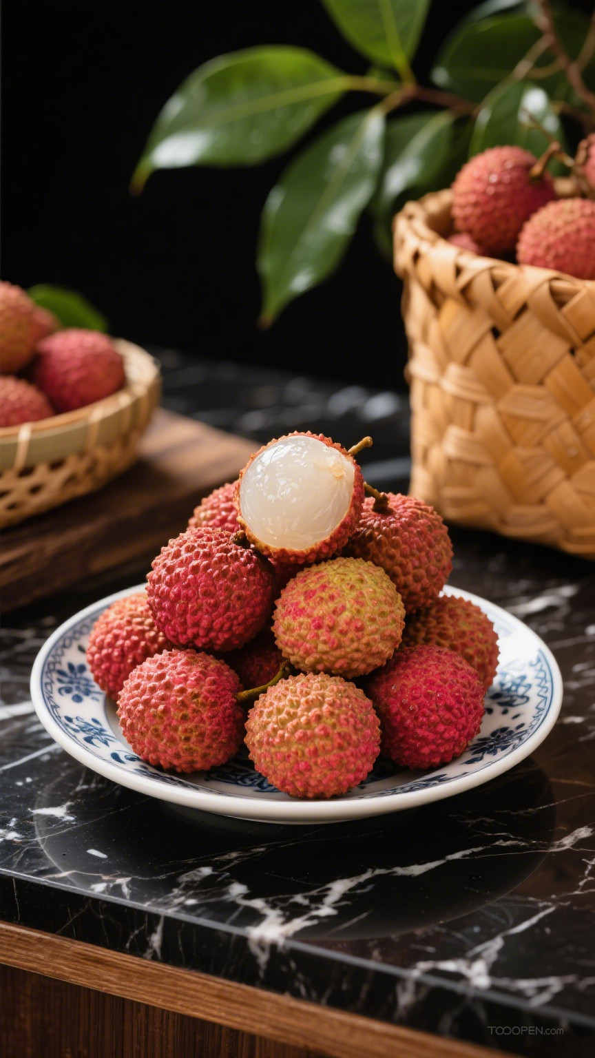 新鲜现摘荔枝创意摄影高清美图-09