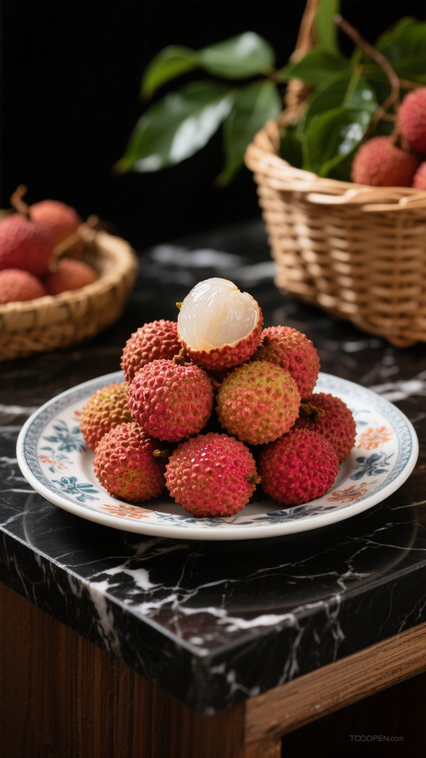 新鲜现摘荔枝创意摄影高清美图-10