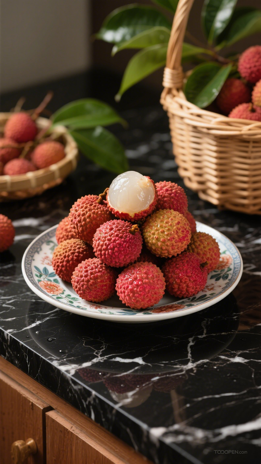 新鲜现摘荔枝创意摄影高清美图-11