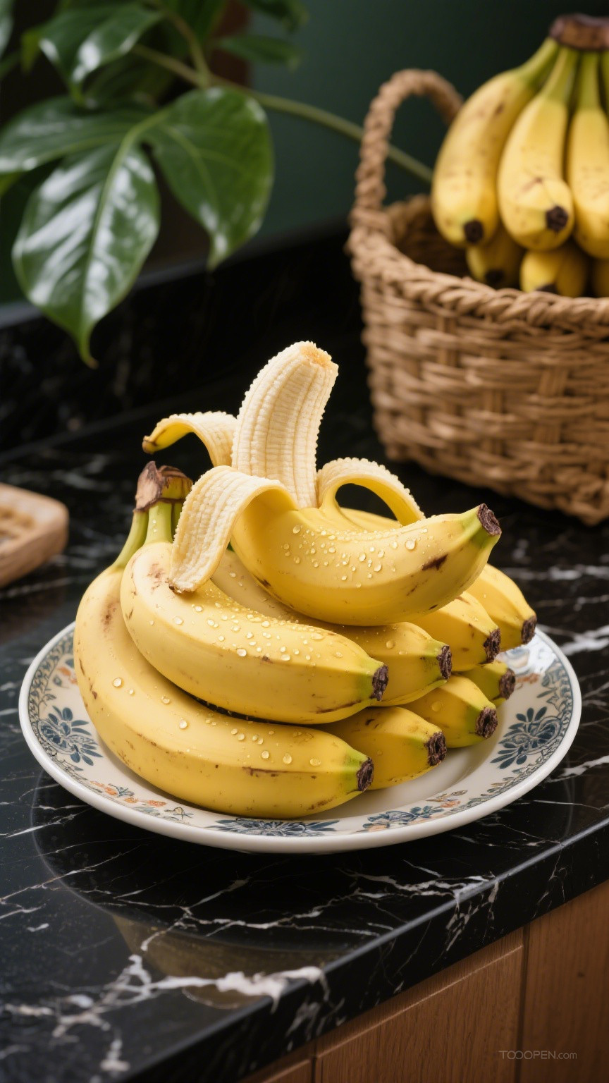 新鲜现摘香蕉创意摄影高清美图-01